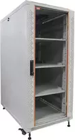 IT-BUDGET 19 inch serverinė spinta SRK komplektas - 27U, 600x1000 mm, stiklinės/plieninės durys, 4 aktyvūs ventiliatoriai, PDU, lentynos, šviesiai pilka 90ITB19SRK27610GG