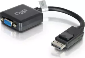 C2G 20 cm DisplayPort (vyriškas) į VGA (moteriškas) aktyvus adapterio kabelis 84323