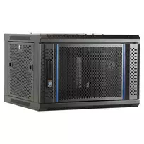 DSIT 6U sieninis serverių spintos korpusas su perforuotomis priekinėmis durelėmis 600x450x367mm (DS6406PP)