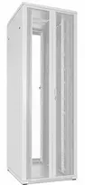 DSIT 47U 19 inch serverinė spinta, perforuotos dvigubos durys priekyje ir gale, balta, 800x1000x2200 mm (DS8047DD-W)