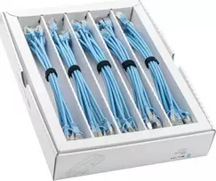 Wirewin SLIM-LS-K6A 0,15 m Cat6A plonas Ethernet tinklo kabelis, U/FTP, mėlynas, 50 vnt. paketas