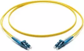 Corning LC/LC OS2 vienmodis dvigubas optinis pataisos kabelis, 10m, geltonas F040402G2Z20010M