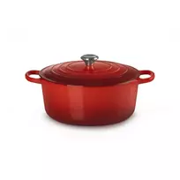 Le Creuset apvalus ketaus troškinimo puodas 34cm 12L raudonas