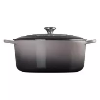 LE CREUSET ketaus apvalus troškinimo puodas 34 cm 12 L pilkas