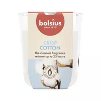 BOLSIUS True Scents Fresh Cotton kvapni žvakė stiklinėje Ø80x73mm