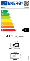 Hisense | Window Facing - High Brightness Display | 75WH80GE | 75 " | Landscape/Portrait | 24/7 | Android | Wi-Fi | 9 ms
