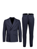 Lindbergh - Fine Twill Stretch Suit - Dvieiliai švarkai - Tamsiai mėlyna