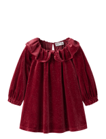 Name It - Nmfricy Vel Ls Dress - Suknelė kūdikiui ilgomis rankovėmis - Burgundiška splava