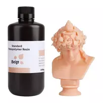 3D spausdintuvo fotopolimerinė derva ELEGOO Standard Resin 1.0, smėlio spalvos
