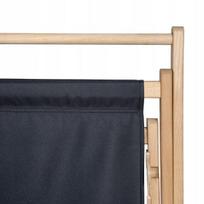 Keičiama juoda sėdynės medžiaga lauko gultui (110x45 cm)