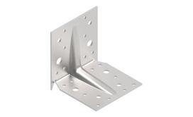 Sustiprintas kampas su dygliais ARRAS, 90 x 90 x 90 x 2,5 mm, cinkuotas, 71351