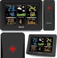 Berdsen Meteorologinė stotelė su ekranu BD-907, juoda