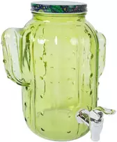 Home4You Stiklinis indas KAKTUSAS 3,5L, žalias