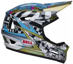Bell Kask pilno veido šalmas SANCTION 2 DLX MIPS caiden 24 blizgus juodas baltas dydis XL (59-61 cm)