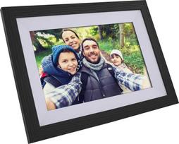 Nuotraukų rėmelis Ramka InLine ®, skaitmeninė WiFi nuotraukų ramka WiFRAME 2, 10.1'', 1920x1200 16:10 LCD IPS jutiklinis ekranas, Frameo APP, balta, įskaitant 3 keičiamus išorinius rėmelius