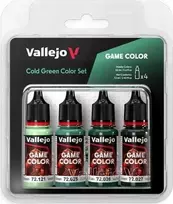 Vallejo : 72.383 - Game Color - Šaltos žalios spalvos rinkinys 4 x (18 ml)