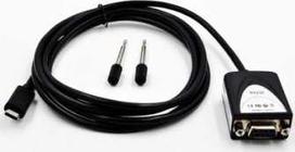 USB laidas Exsys EX-2311-2F USB 2.0 C - kištukas į 1 x nuoseklųjį RS-232 1,8 m su 9 kontaktų moterišku LED ekranu