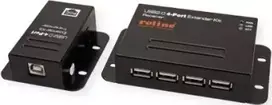 Roline USB 2.0 prailginimo kabelis per RJ45, 4x USB, maks. 50 m