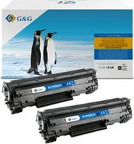 G&G suderinamas toneris su HP CB435A, CB436A, CE285A, CE278A, Canon CRG128, NT-PH435CUU, HP 35A, juodas, 2000 psl.
