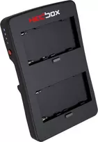 Canyon V-lock akumuliatoriaus adapterio plokštė, naudojanti 2x Sony NP-F, kad sukurtų 14,4 V V-Lock akumuliatorių, D-Tap išvestis