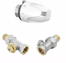 Comap Termostatų rinkinys tiesus - termostatinis vožtuvas 1/2 + termostatinė galvutė W5 + grįžtamasis vožtuvas 1/2