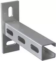 Niczuk Montavimo profilis tipas A2,0 (30x30x2,0 mm) iš plieno, pasuktas 90° kampu, ilgis 300 mm