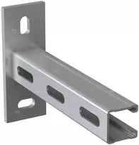 Niczuk Montavimo profilis MF2,5 tipo (41x41x2,5 mm) iš plieno, pasuktas 90° kampu, ilgis 320 mm