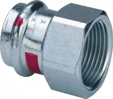 Viega Perėjimo detalė su SC 35 x 3/4 plienas / cinkuota Vamzdžių jungtis