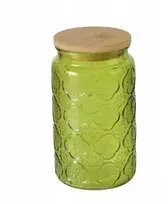 Boltze stiklainis su bambukiniu dangteliu IMOLA, 1000 ml