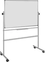 Bi-Office Sausai trinama magnetinė lenta BI-OFFICE, 120x90 cm, pasukama, mobili, lakuota, aliuminio rėmas.
