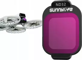 SunnyLife Filtras Pilnas Pilkas ND32 NDx32 Dronui Dron DJI FLIP Filtrų Dėklas SunnyLife / FI962-32