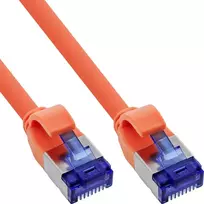 InLine tinklo kabelis Slim Cat.6A, S/FTP, TPE (LSZH), lankstus, PoE, oranžinė, 25m (74925O)