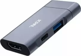 HUB USB Jcpal JCPAL USB-C 3-in-1 Travel Hub - hub HDMI/PD/USB-A 3.0 - Saugumo garantija. Paprastos išsimokėtinai. Nemokamas pristatymas nuo 170 zł.