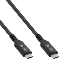 C2G InLine® USB4 kabelis, USB-C kištukas/kištukas, 8K60Hz, juodas, 2m