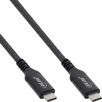 C2G InLine® USB4 kabelis, USB-C kištukas/kištukas, 8K60Hz, juodas, 1,5 m