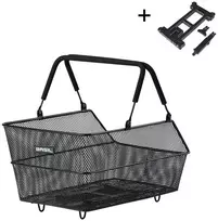 Basil Galinė dviračio bagažinės krepšys BASIL CENTO S MIK (paruoštas naudoti) plieno, smulkus tinklelis, išimamas, skirtas MIK sistemos bagažinėms/montavimo plokštėms, įskaitant iš anksto surinktą