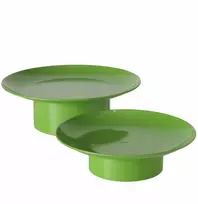 Boltze Metalinių kojelių padėkliukai PLANA, 2 vnt. Ø 32,5-28 cm