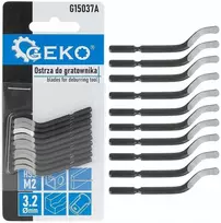 Geko HSS M2 keičiamųjų peiliukų rinkinys grandikliui 10 vnt. (12/144)