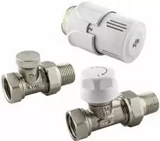 KFA KFA termostatinis radiatoriaus rinkinys, tiesus, baltas 757-040-07-BL