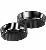Boltze Dekoratyvinės metalinės dubenys VIKI, 2 vnt. Ø 24-30 cm