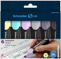 Schneider Žymeklių rinkinys SCHNEIDER Job Pastel Pilkas, 1-5 mm, 6 vnt., dėžutė su pakabinimo kilpa, mišrių spalvų