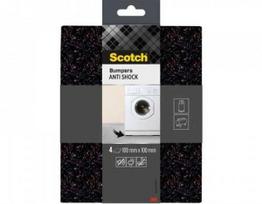 Scotch Guminės antivibracinės tarpinės SCOTCH, 100x100mm, 4 vnt., juodos