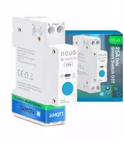 Nous NOUS D3T DIN išmanusis jungiklis 25A su Tasmota (ESP32)