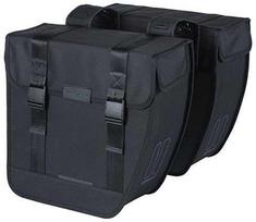 Basil Dviejų skyrių miesto kuprinė BASIL TOUR DOUBLE PANNIER BAG XL 35L, Universal Bridge System, atsparus vandeniui juoda