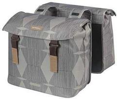 Basil Bagažinės krepšys BASIL ELEGANCE DOUBLE PANNIER BAG 40-49 Universal Bridge System, neperšlampamas taupe chateau
