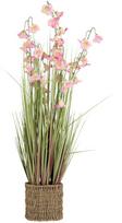 Home4You Dirbtinė gėlė SODE H87cm, violetinė campanula, žolė su vazonu