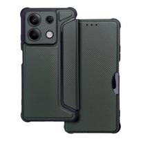 Apsauginis dėklas RAZOR Book, skirtas XIAOMI Redmi Note 13 5G, tamsiai žalias