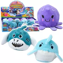 Lean Toys Minkštas jūrų gyvūnų žaislas su vandens kamuoliukais 6 cm