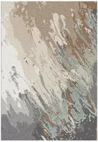 Home4You Kilimas „SANFORD-8“, 100 x 150 cm, mėlynas/smėlio spalvos