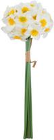 Home4You Dirbtinė gėlė „FLOWERLY“, 40 cm, 6 vnt. narcizų puokštė, balta
